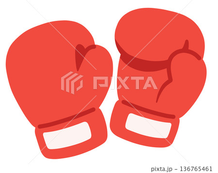 ボクシングのグローブ 136765461