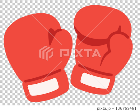 ボクシングのグローブ 136765461
