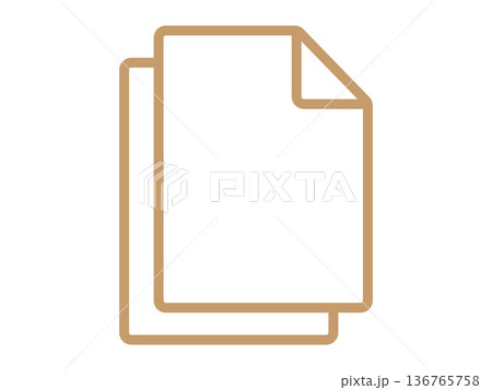 複製のアイコン（コピーマーク） 136765758