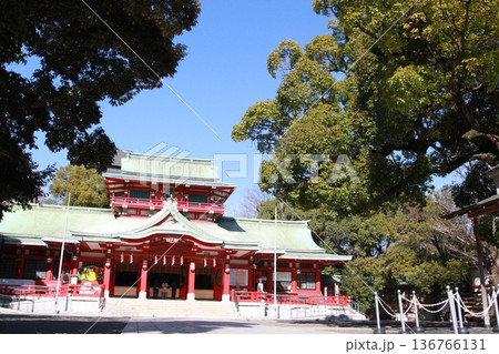 東京都江東区富岡にある「富岡八幡宮の御本殿」 136766131
