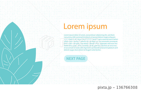 Minimalistic background with plants and space for text 136766308