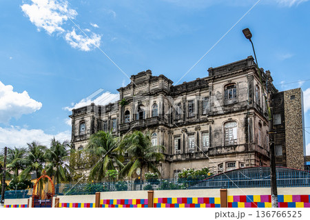 The facade and entrance of the Colegio Dom Bosco school in Manaus. Amazonas, Brazil 136766525
