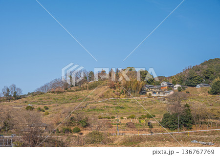 明日香村の里山風景 奈良県 明日香村の里山風景 奈良県 136767769