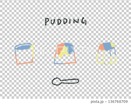 Colorful hand-drawn illustrations and prints that can be used as icons and symbol marks in design. 136768709