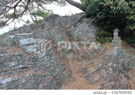 唐沢山城の天狗岩（栃木県佐野市） 136769098