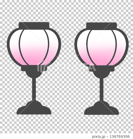 Bonbori illustration Bonbori illustration 136769306