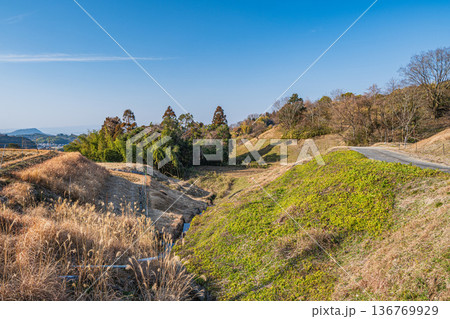 明日香村の景勝地 阪田の棚田 奈良県 明日香村の景勝地 阪田の棚田 奈良県 136769929