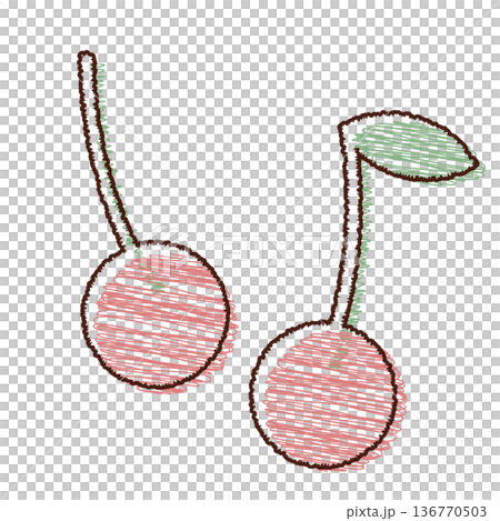 櫻桃插圖素材 136770503