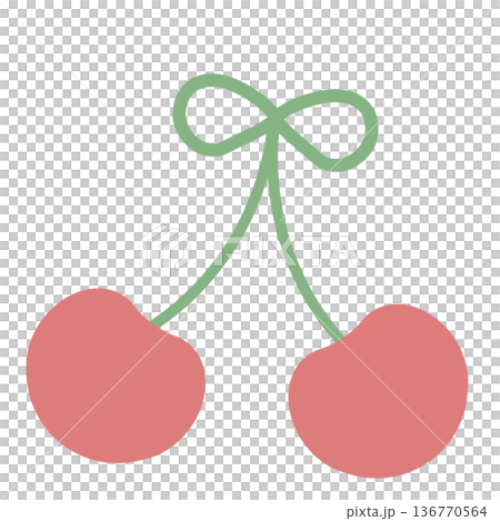 さくらんぼのイラスト素材 さくらんぼのイラスト素材 136770564