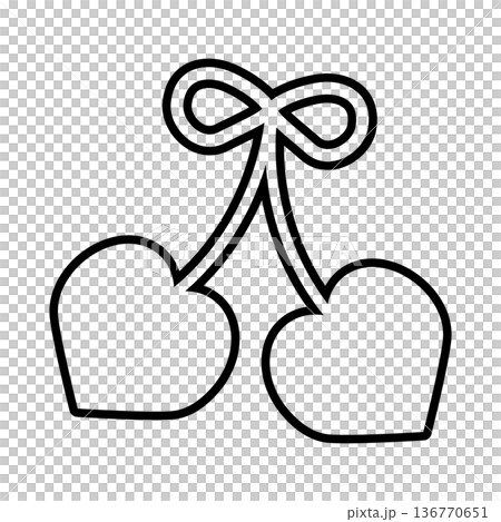 櫻桃插圖素材 136770651