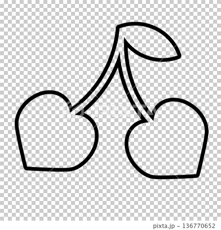 櫻桃插圖素材 136770652