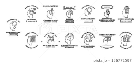 The image is a series of headshots with a variety of expressions and poses 136771597