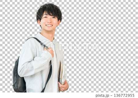 教科書,本を持つ学生,大学生（進学,受験,キャンパスライフ） 136772955