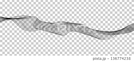 Monochrome wave lines inspired by modern technology 1 Monochrome wave lines inspired by modern technology 1 136774238