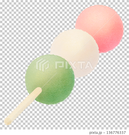三色団子 和菓子 春 三色団子 和菓子 春 136776337