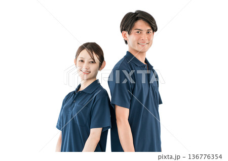 介護施設,病院,デイサービスで働くケアマネージャー,理学療法士,作業療法士の介護職員の男女スタッフ 介護施設,病院,デイサービスで働くケアマネージャー,理学療法士,作業療法士の介護職員の男女スタッフ 136776354