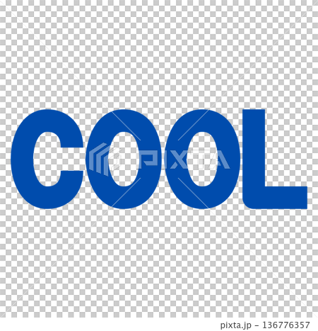 太字でシンプルな「COOL」の英単語・テキスト素材 太字でシンプルな「COOL」の英単語・テキスト素材 136776357