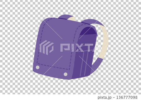 Hand-drawn style blue school bag vector illustration Hand-drawn style blue school bag vector illustration 136777098