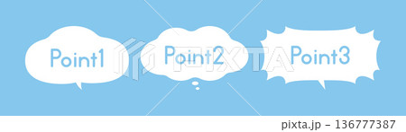 特徴 強み おすすめ ポイント 吹き出し 136777387