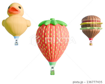 気球-シェイプ3機 136777435