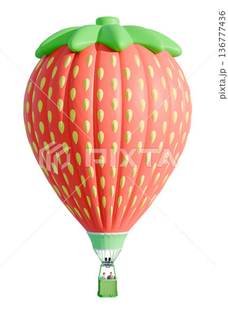 気球-イチゴ 136777436