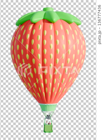 気球-イチゴ 136777436