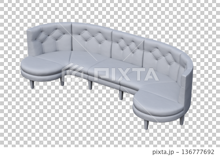 sofa isolate on a transparent background, interior furniture, 3D illustration, cg render sofa isolate on a transparent background, interior furniture, 3D illustration, cg render 136777692