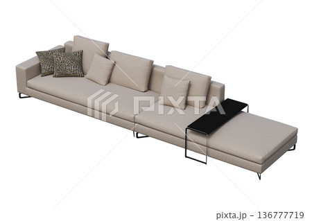 sofa isolate on a transparent background, interior furniture, 3D illustration, cg render sofa isolate on a transparent background, interior furniture, 3D illustration, cg render 136777719