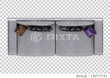 sofa isolate on a transparent background, interior furniture, 3D illustration, cg render sofa isolate on a transparent background, interior furniture, 3D illustration, cg render 136777741