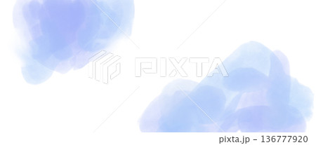 水彩のさわやかな青色の背景素材 水彩のさわやかな青色の背景素材 136777920