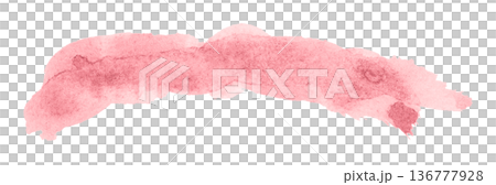 pink brush isolated on transparent background pink watercolor 136777928
