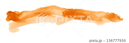 orange brush isolated on transparent background orange watercolor orange brush isolated on transparent background orange watercolor 136777930