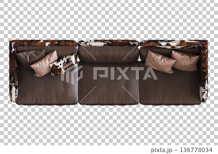 sofa isolate on a transparent background, interior furniture, 3D illustration, cg render sofa isolate on a transparent background, interior furniture, 3D illustration, cg render 136778034