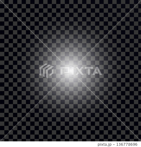 Abstract Light Burst Emanating from a Central Point Against a Transparent Checkered Background Abstract Light Burst Emanating from a Central Point Against a Transparent Checkered Background 136778696