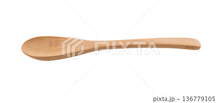 Wooden Spoon isolated on a white background 136779105