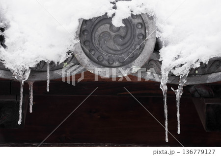 冬のイメージ　雪景色 136779127