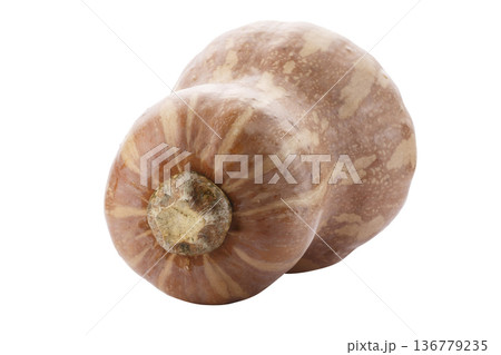 Pumpkin Butternut Squash isolated on a white background 136779235