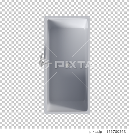 bathtub isolated on a transparent background, 3D illustration, and a CG render bathtub isolated on a transparent background, 3D illustration, and a CG render 136780368