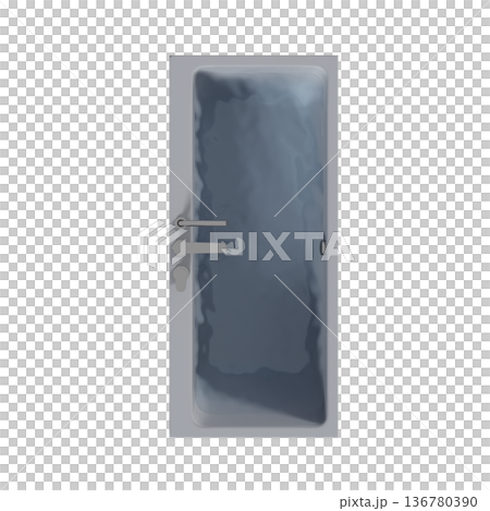 bathtub isolated on a transparent background, 3D illustration, and a CG render bathtub isolated on a transparent background, 3D illustration, and a CG render 136780390