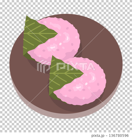 櫻花年糕的插圖 136780596