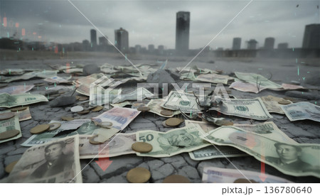 リセッション 136780640