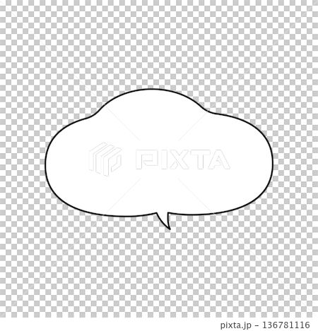 簡單的雲狀對話框向量圖 136781116
