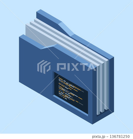 Isometric folder. Network folder. Shared folder. Cloud data storage. Database folder server technology. Isometric technology Isometric folder. Network folder. Shared folder. Cloud data storage. Database folder server technology. Isometric technology 136781250