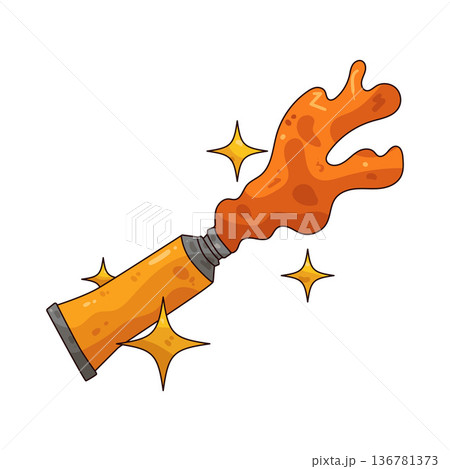 Illustration of paint tube Illustration of paint tube 136781373
