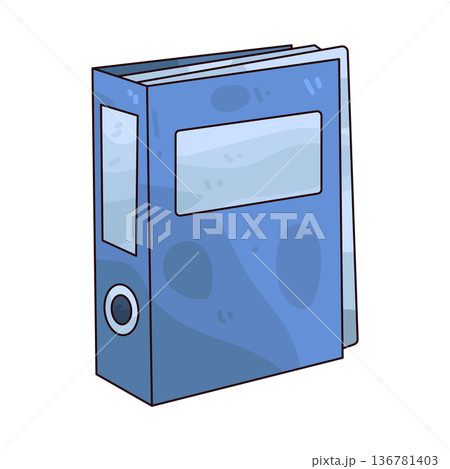 Illustration of binder Illustration of binder 136781403