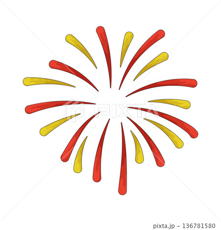 Illustration of fireworks 136781580