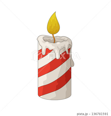 Illustration of candle 136781591