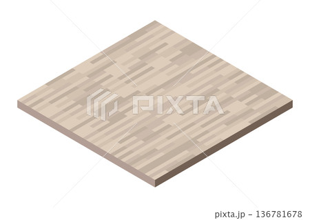 Isometric wooden floor. Isometric hardwood floor. Vector illustration Isometric wooden floor. Isometric hardwood floor. Vector illustration 136781678