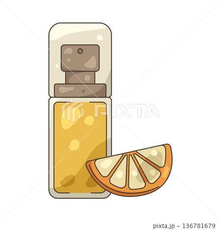 Illustration of vitamin C serum Illustration of vitamin C serum 136781679