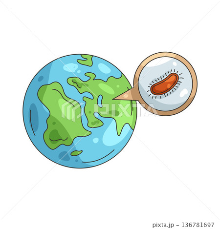 Illustration of Bacteria  136781697
